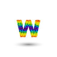 triangular letters w
