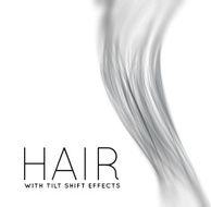 Closeup of long human hair N3