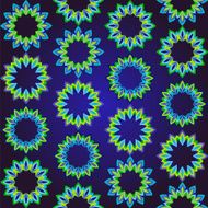 vintage geometric floral pattern