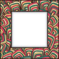 Frame with vintage ornament N2