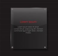 Glass Transparency Frame Vector Illustration N15