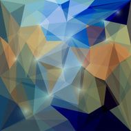 Abstract bright polygonal triangular background with glaring lights for design N43