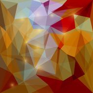Abstract bright polygonal triangular background with glaring lights for design N44
