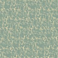 Seamless pattern with hand drawn letters N5