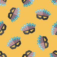 party mask flat icon eps10 seamless pattern background N4