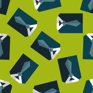 business shirt and tie flat icon eps10 seamless pattern background N4
