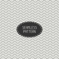 Geometric seamless wavy lines pattern Irregular abstract striped Wrapping paper N2