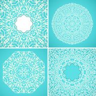 Set of 4 lace backgrounds N2