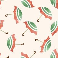 Umbrella cartoon seamless pattern background N51