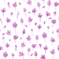 Watercolor floral seamless pattern Vector illustration N10
