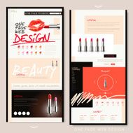 fashion one page website design
