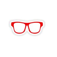 icon sticker realistic design on paper sunglasses N4