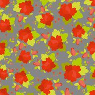 Rose seamless pattern Vector background N3