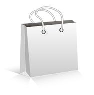 Empty Shopping Bag on white for advertising and branding N6