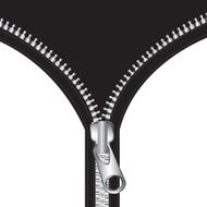Black zipper