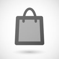 shopping bag icon on white background