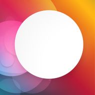 Vector Paper circle with drop shadows N3