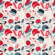 Retro of 1920s style seamless pattern