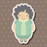 family grandmother character theme elements N45