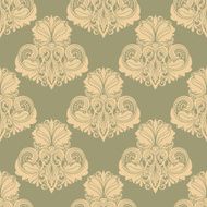 Vector Seamless Damask Pattern N8