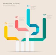 modern vector abstract bar chart infographic elements N2