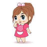 Little Girl Children Vector Illustration N2