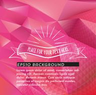 purple vibrant 3d polygonal background