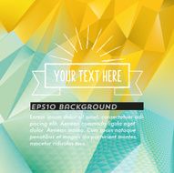 brilliant polygonal 3d background
