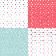 Set of seamless geometric patterns N25