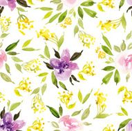 Watercolor flower pattern N109