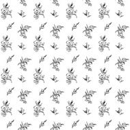 Black and White Floral Texture