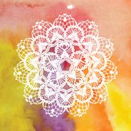 Elegant lacy doily Crochet mandala N3