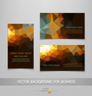 vector abstract business card templates