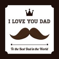 Happy fathers day card design N34