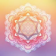 Abstract Flower Mandala Decorative element for design N6
