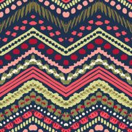 Hand drawn painted seamless pattern Vector illustration N41