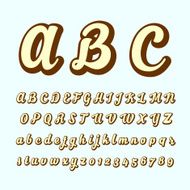 alphabetic fonts and numbers N23