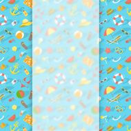 Summer vacation background with blurred banner
