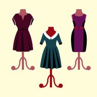 Evening Dresses on a mannequin