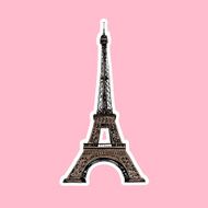 Eiffel Tower Paris France Vector illustration N5