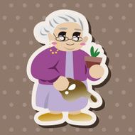 family grandmother character theme elements N46