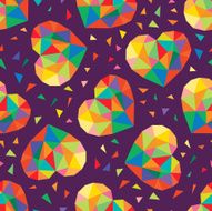 cute hearts seamless background