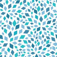 Vector blue mosaic texture seamless pattern background