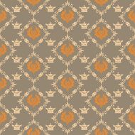 Seamless Pattern Vintage Wallpaper N195