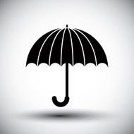 Umbrella vector simple single color icon