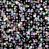 Mosaic seamless pattern on black background Vector