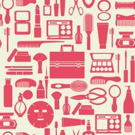 background of Makeup Cosmetic Beauty pattern