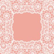 Vintage lace invitation card N34