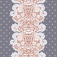 Lace seamless pattern with flowers N137
