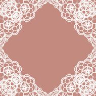 Vintage lace invitation card N35